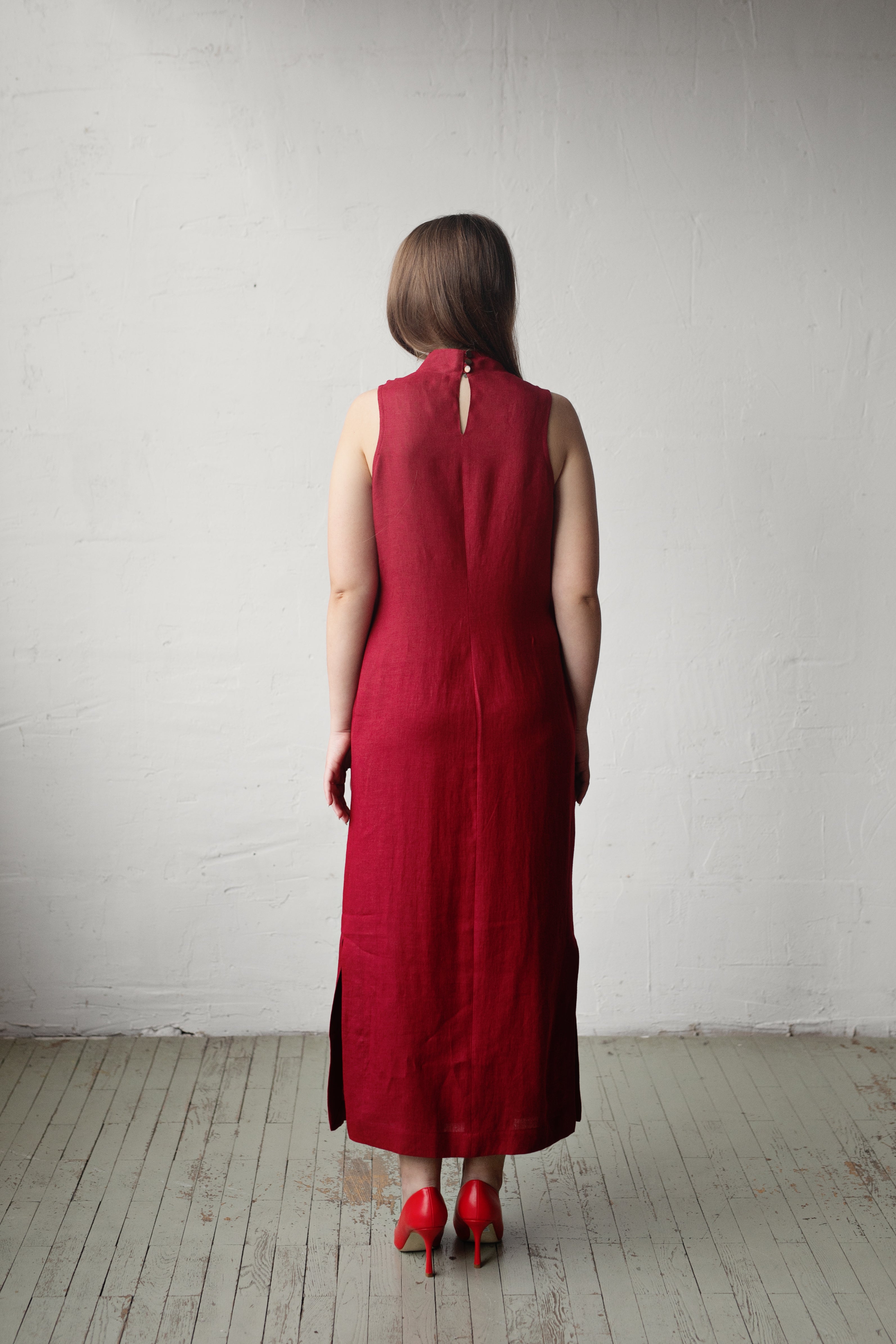 Summer Maxi Dress Sewing Pattern: Cowl Neck, Sleeveless, Sizes XS-3XL (PDF Download)