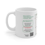 Sewing mug - Women pants drafting cheat-sheet, size 11oz (330ml), English