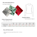 Turtleneck top sewing pattern | Sizes XS-3XL