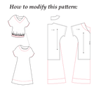 Easy Sewing Pattern for beginners - V-Neck Blouse  | Sizes XS-2XL