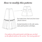 Ruffle Skirt Sewing Pattern | XS-3XL