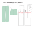 Wide Leg Pants Pattern  | Sizes XS-2XL