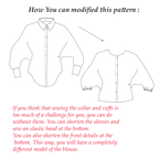 Batwings Sleeve Shirt Sewing Pattern | Sizes XS -3XL