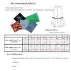 Ruffle Skirt Sewing Pattern | XS-3XL