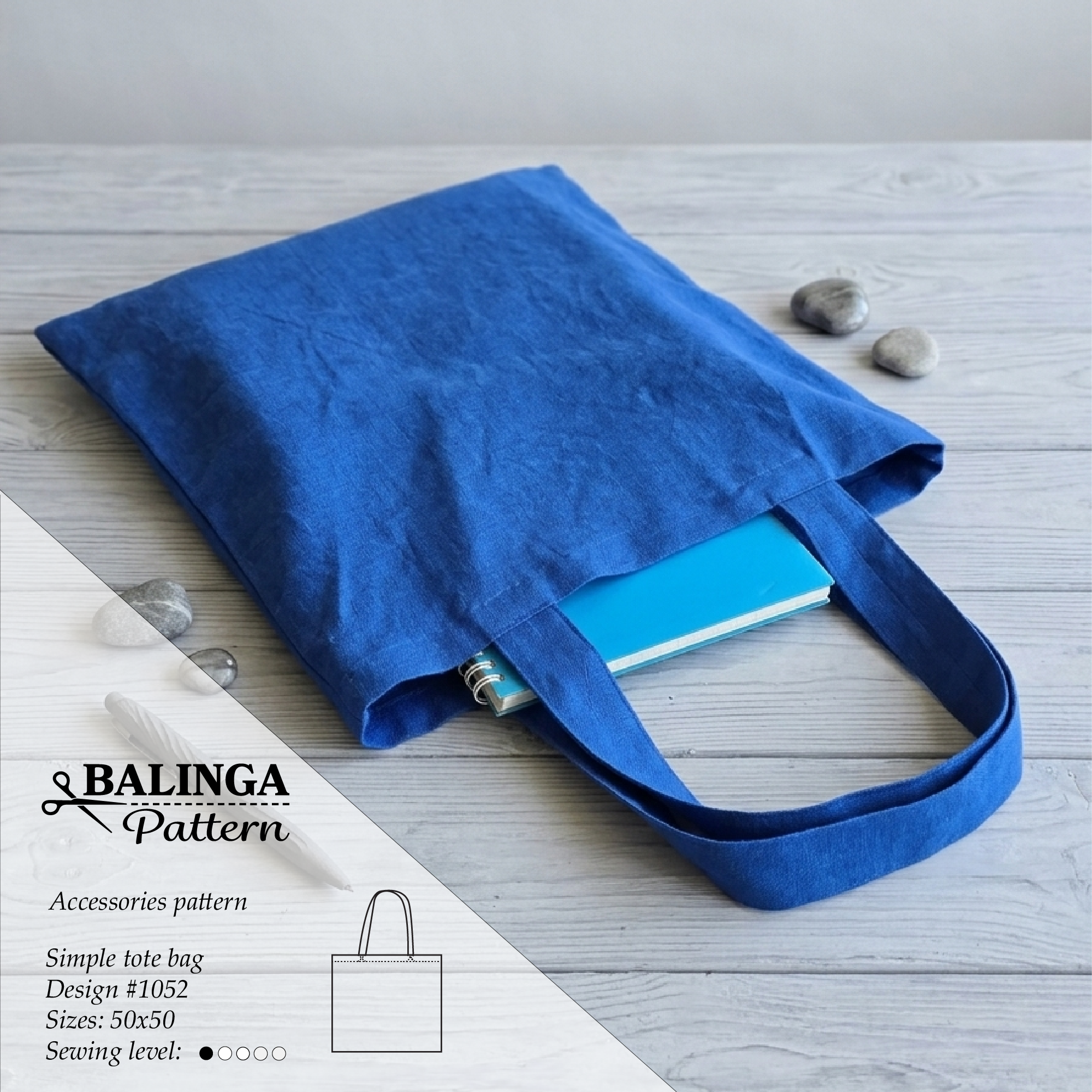 simple tote bag sewing pattern