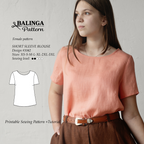 Vintage Blouse Sewing Pattern | Sizes XS-3XL