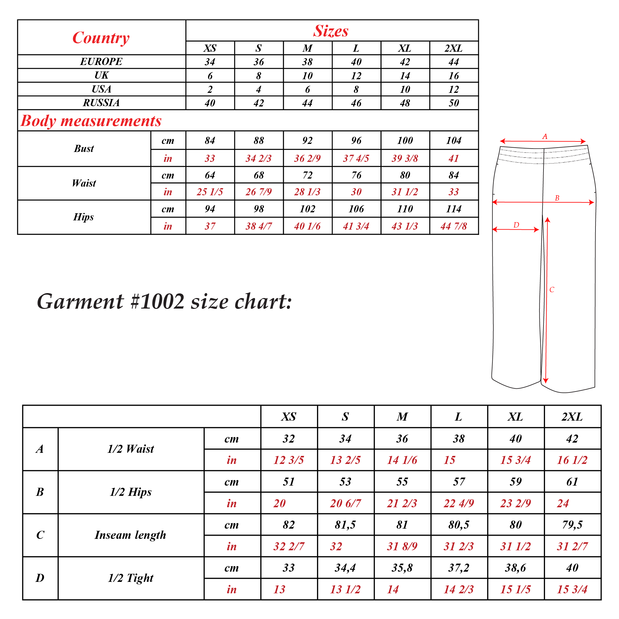 Wide Leg Pants Pattern  | Sizes XS-2XL