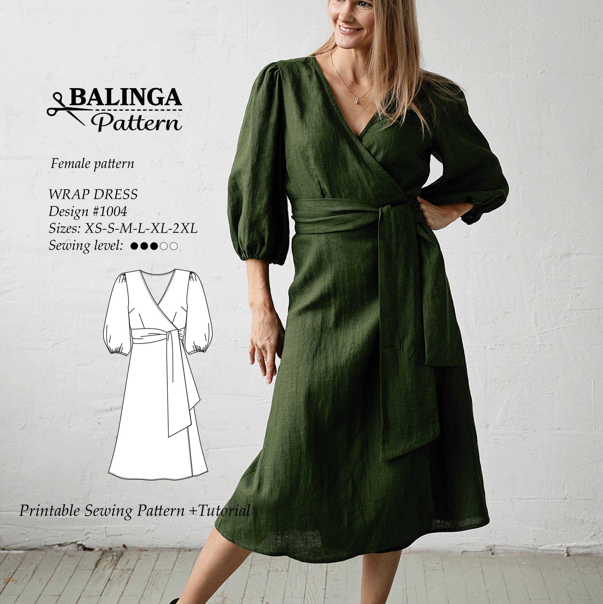 wrap dress pattern