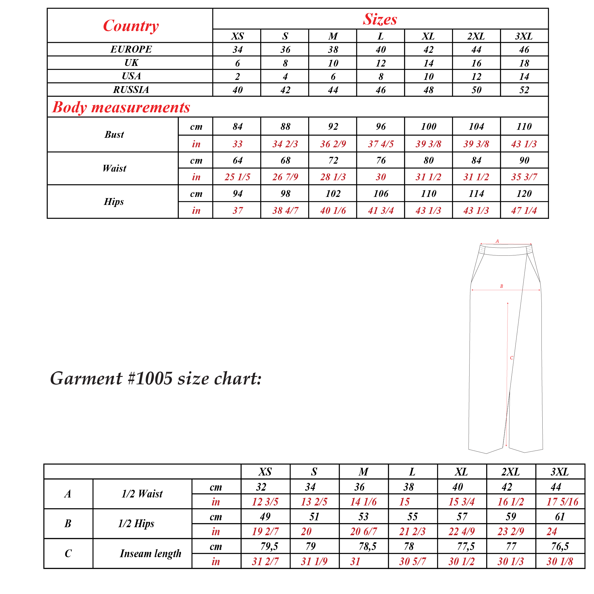Wrap Trousers Pattern  | Sizes XS-3XL