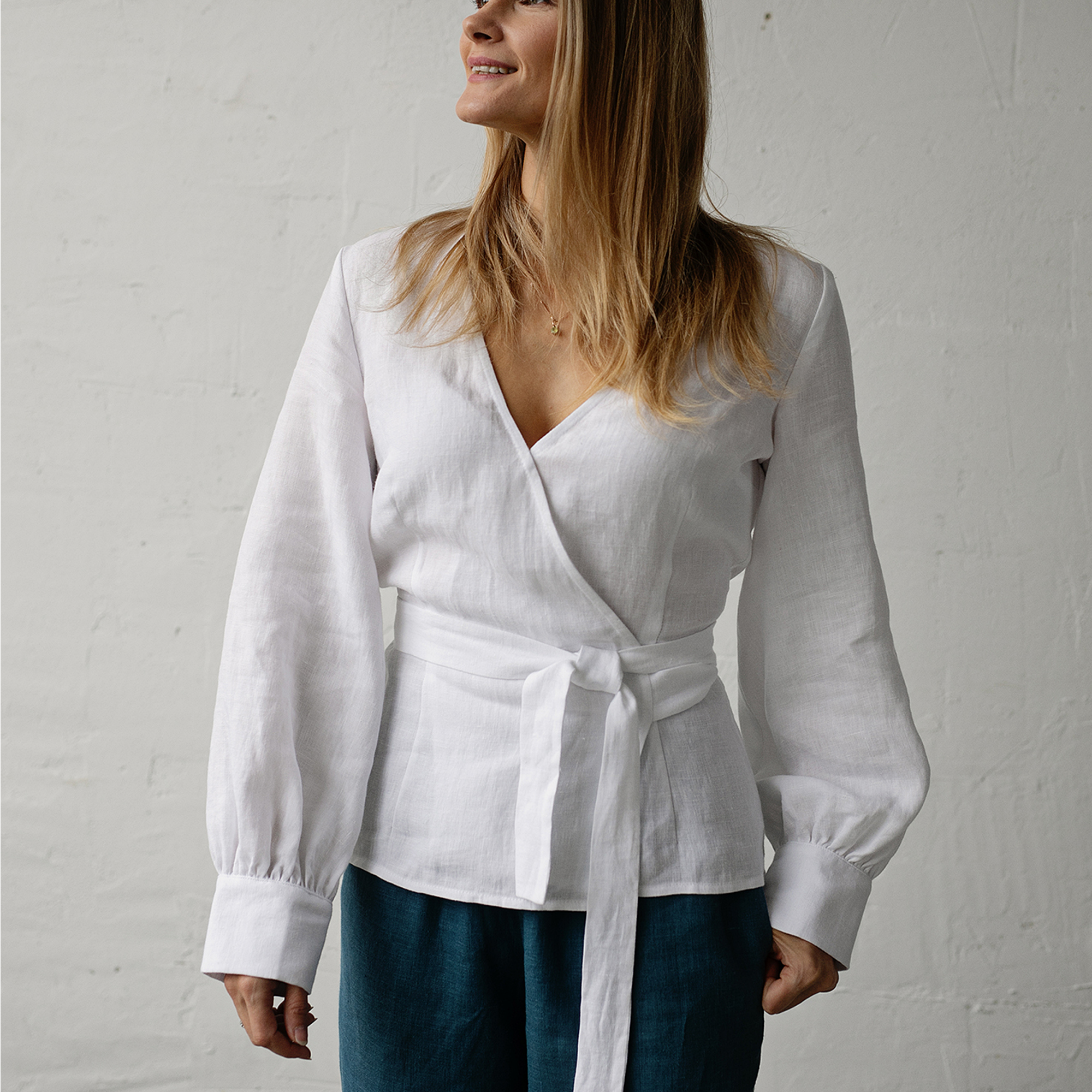 Wrap Blouse Sewing Pattern  | Sizes XS-2XL