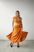 Wrap Skirt Sewing Pattern | Sizes XS-2XL
